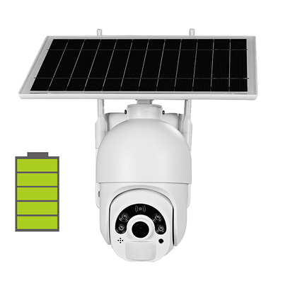 Outdoor NIGHT VISION Security Camera, WiFi Wireless Pan Tilt Spotlight Solar Battery Operated Motion Detection Home IP Camera with Color Night